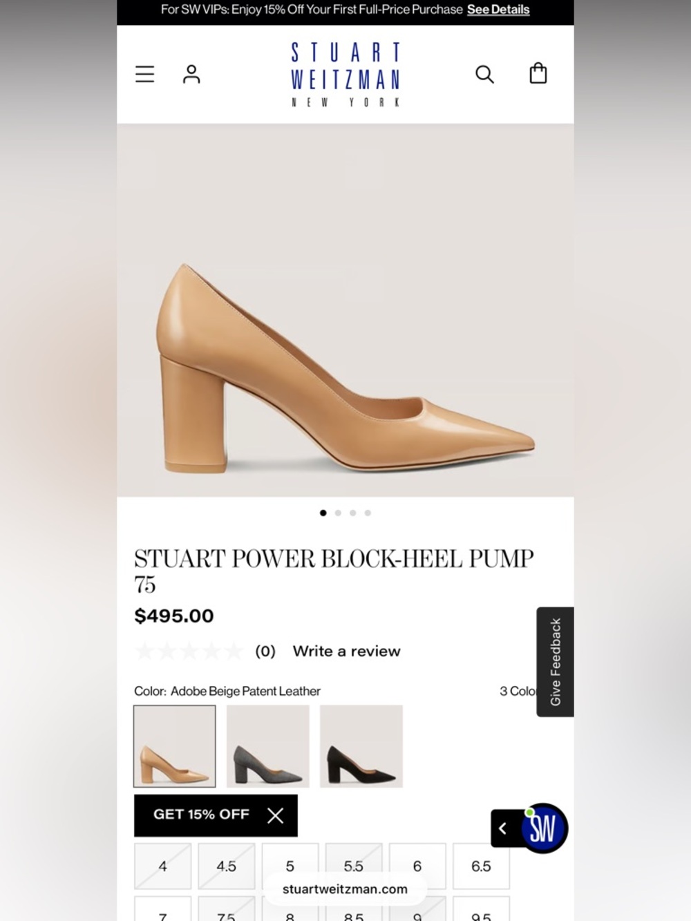 Black Stuart Weitzman pumps